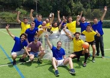 Bubble Football à Barcelone pour les groupes, EVG et EVJF